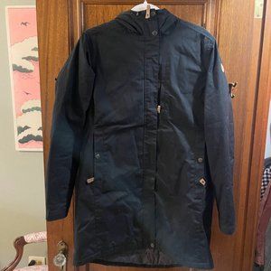 Fjallravens women's midi coat black waterproof insulated M